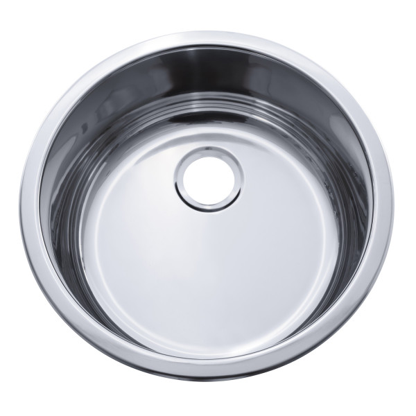 Cylinder (13 3/8" Ø) Stainless Steel Sink
