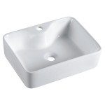 Rectangle (19 1/4" x 15") Porcelain Vessel Sink