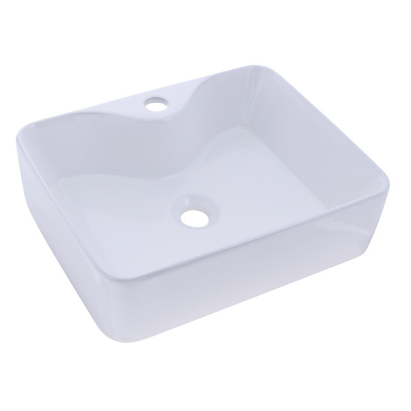 Rectangle (19 1/4" x 15") Porcelain Vessel Sink
