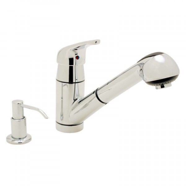 Pacifica- Pull-Out Galley (Kitchen) Faucet w/Soap Dispenser